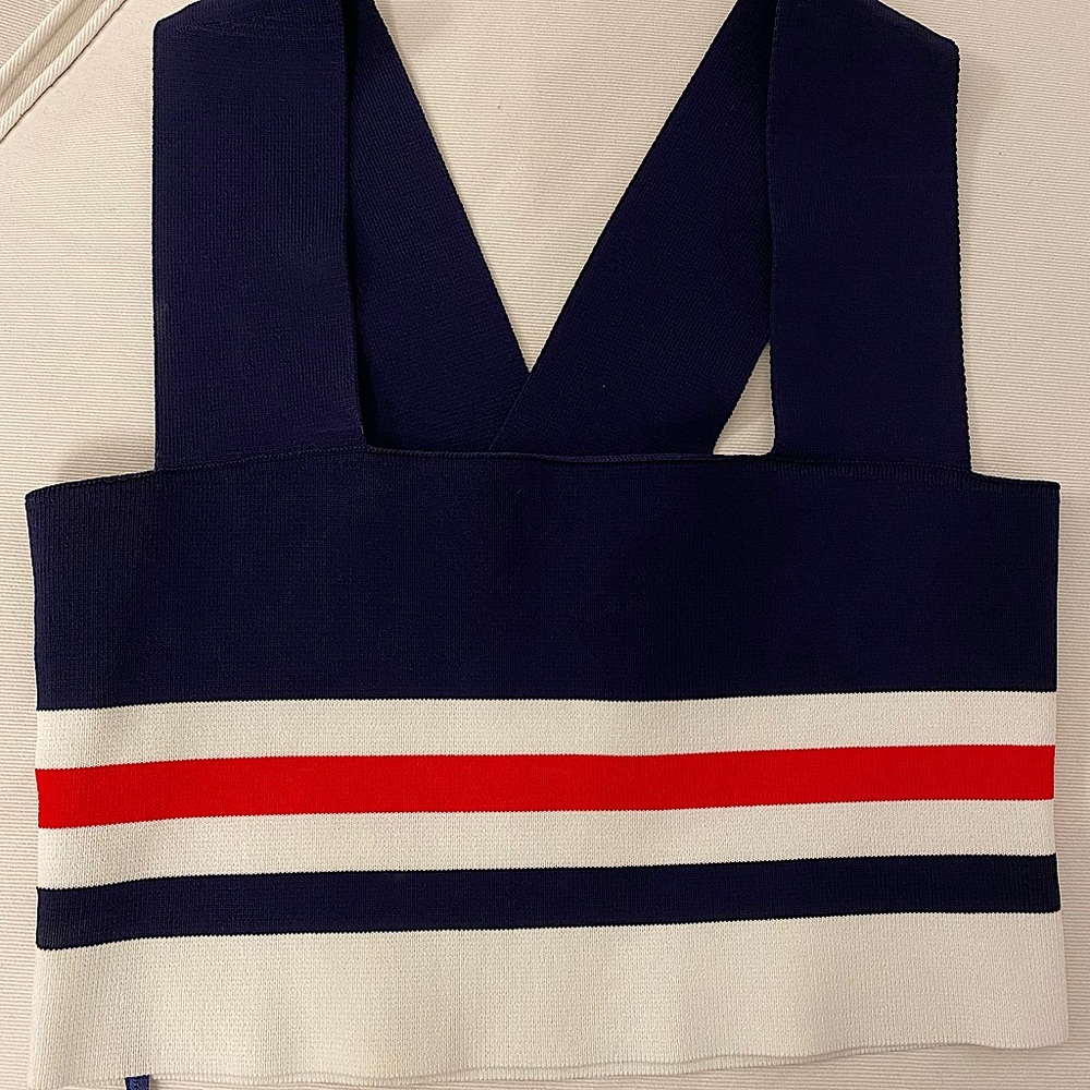 ❌SOLD❌ LF SEEK Red White & Blue Crop Top